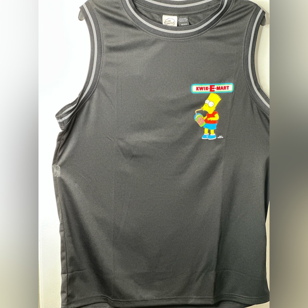 The Simpsons Bart Basketball Jersey Kwik Mart Size M